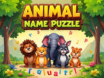 Puzzle cu numele animalelor