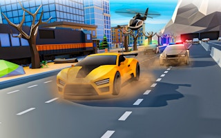 Police Car Chase ZigZag Escape Joc de conducere 3D